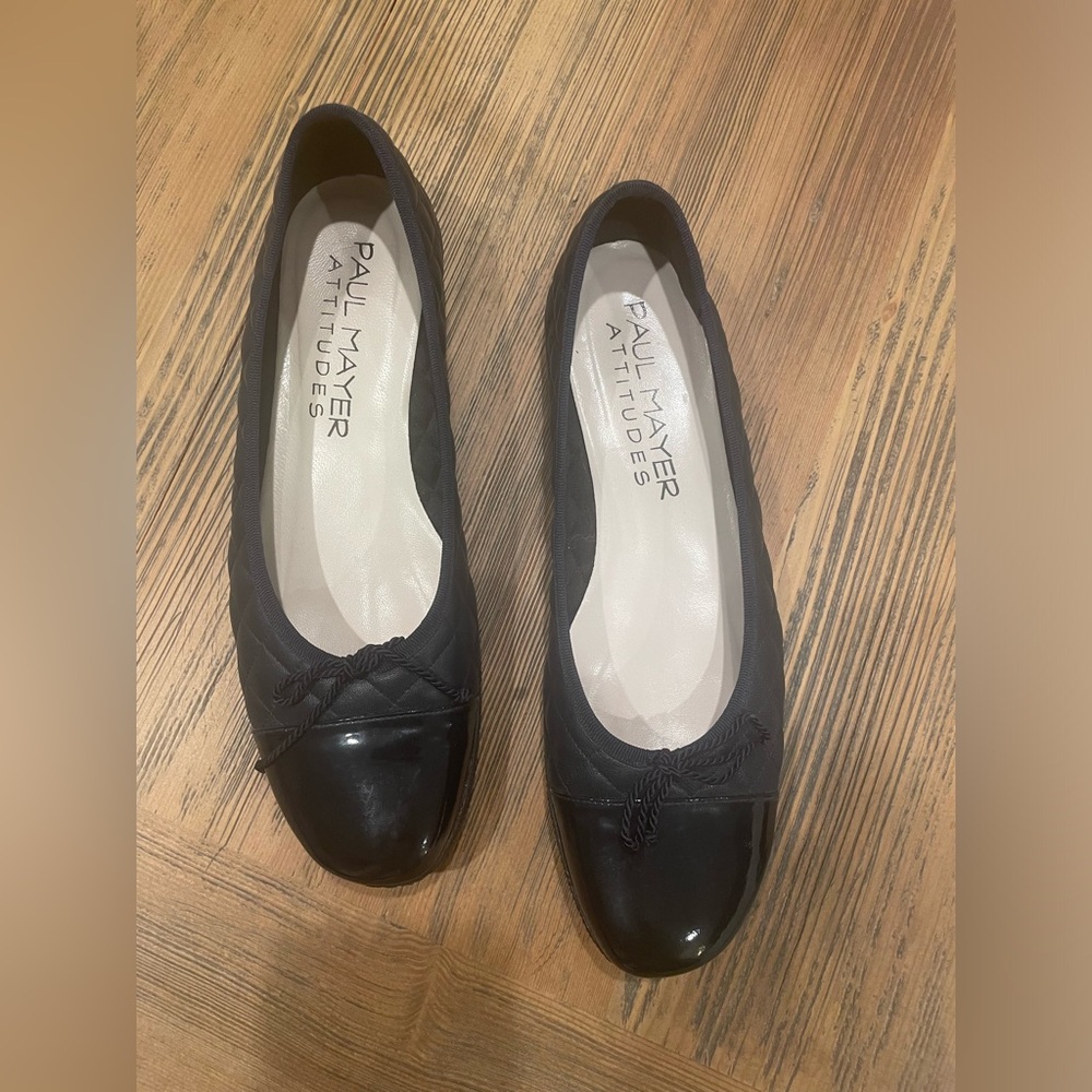 Paul Mayer Attitudes Navy Blue Ballet Flats